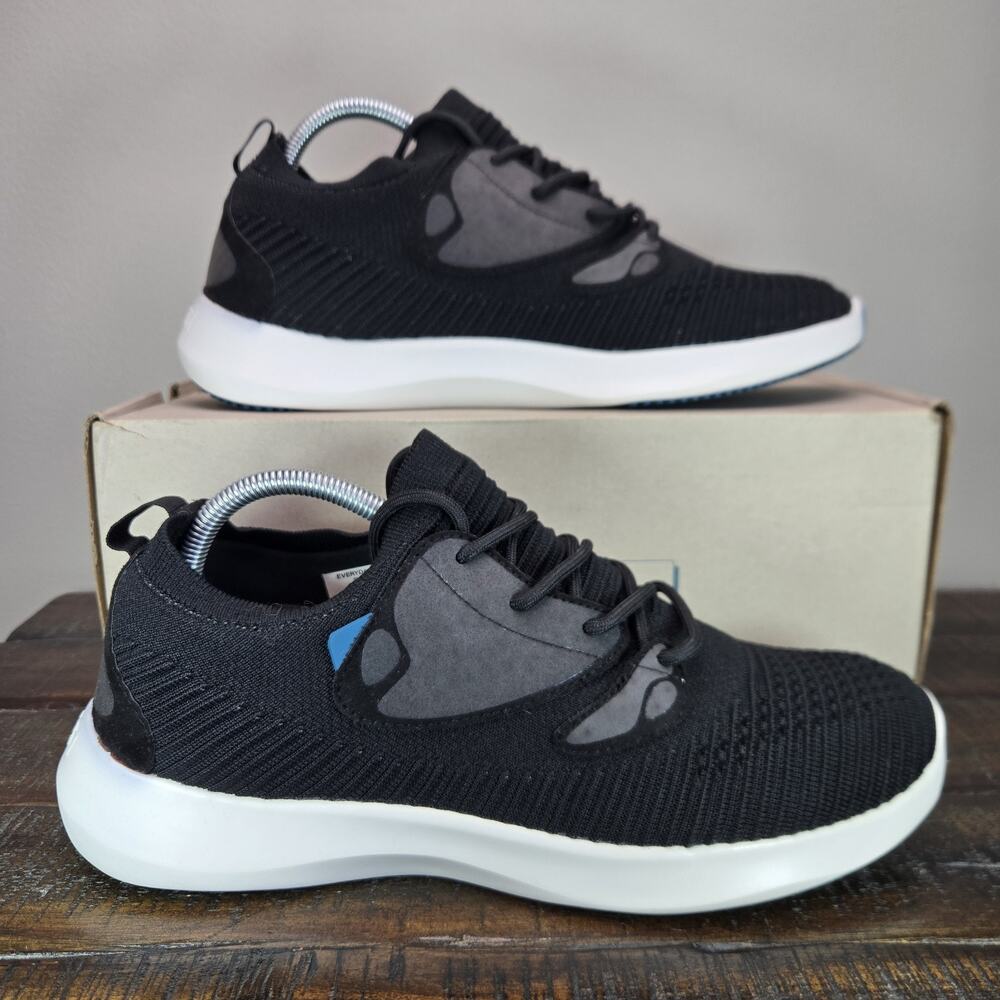 Vessi Everyday 2.0 Mens Size 10 Waterproof Shoes Sneakers Onyx Black White